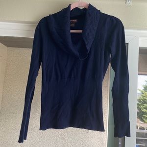 HookedUp by IOT Blue Cowl Neck Sweater